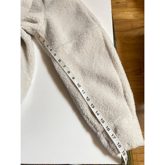 Lululemon Scuba Fleece Half Zip Pullover Womens Size M/L Cream - Picture 6 of 11